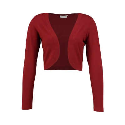 Abbildung von Kaffe Astrid Bolero Strickjacke, Damen, Größe: Large, Haute red