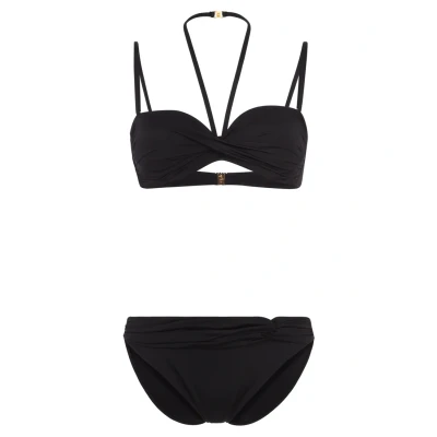 Abbildung von Lascana WIRE Bandeau SET Bikini, Damen, Größe: 34xD, Black