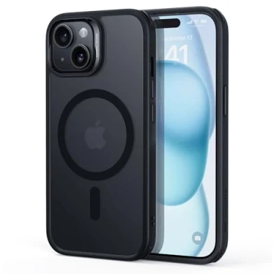 Abbildung von ESR für iPhone 15 Hülle, kompatibel mit MagSafe, Militärnorm Schutz, vergilbungsbeständig, Kratzfeste Rückseite, magnetisches HandyHülle Case 15, Classic Series, Mattschwarz
