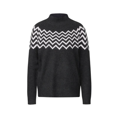 Abbildung von Street One MIT Stehkragen Strickpullover, Damen, Größe: 34, Grau