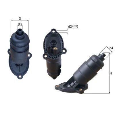 Abbildung von MAHLE ORIGINAL HX 155 Getriebeölfilter AUDI: A6 C7 Avant, A4 B8 A5 Sportback