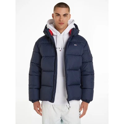 Abbildung von Tommy Jeans Essential Puffer Jacket Winterjacke, Herren, Größe: Large, Dark night navy