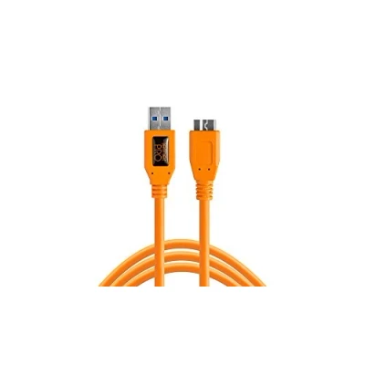 Abbildung von Tether Tools USB C auf 3.0 Micro B 4,60m orange