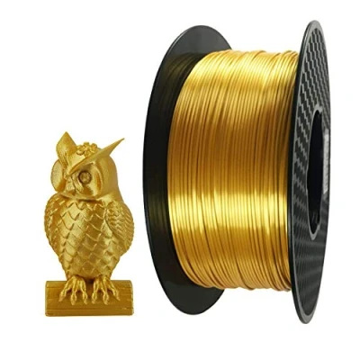 Abbildung von Seide Gold PLA Filament 1,75 mm 1KG 3D Drucker Silk Druckmaterialien Seidig Glänzend Shiny Metall Seiden CC3D