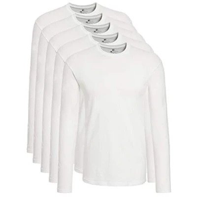 Abbildung von Lower East Herren Le133 Langarmshirt, Weiß, XL EU