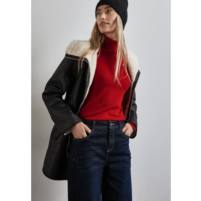 Abbildung von Street One Rollkragen Strickpullover, Damen, Größe: 38, Rot