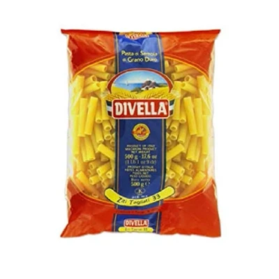 Abbildung von 10x Divella Ziti Tagliati N. 33 Hartweizengrieß Pasta Italienische Nudeln 500g Packung + Italian Gourmet Polpa di Pomodoro 400g Dose