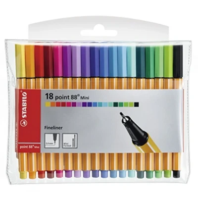 Abbildung von STABILO Fineliner point 88 Mini 0,4 mm 18er Set