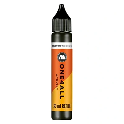 Abbildung von Molotow ONE4ALL Refill Acryl, Farbe 180 signal schwarz 30 ml, Nachfülltinte für Permanentmarker