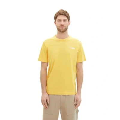 Abbildung von TOM Tailor MIT LOGO Tshirt basic, Herren, Größe: Medium, Sunny yellow