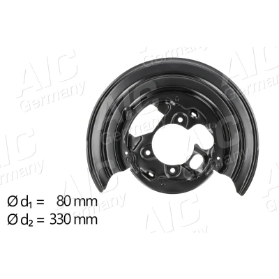 Abbildung von AIC 57837 Ankerblech Hinterachse links VOLKSWAGEN: Crafter 30 50 Kastenwagen, MERCEDES BENZ: Sprinter 5 T Kastenwagen