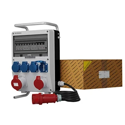 Abbildung von Doktorvolt Stromverteiler Baustromverteiler TD S/FI 32A 16A 4x230V SKHU
