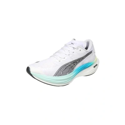 Abbildung von Puma Deviate NITRO 3 Laufschuh Straße, Herren, Größe: 47, White mint melt Schuhe