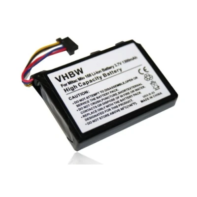 Abbildung von vhbw 1x Akku kompatibel mit Typhoon Guide 3500 Mobile GPS Navigation Navi (1300 mAh, 3,7 V, Li Ion)