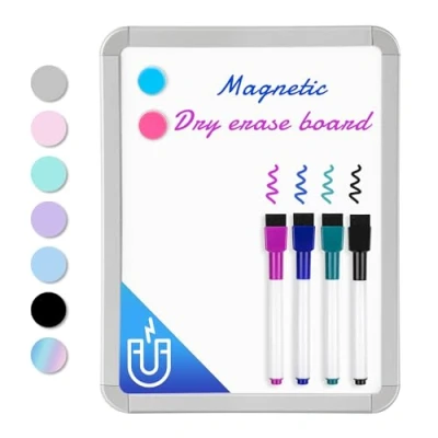 Abbildung von VUSIGN Kleines Whiteboard, trocken abwischbar, 21,6 x 27,9 cm, Whiteboard für Kinder, Studenten, Kühlschrank, Spind, Mini Trockenlöschtafel