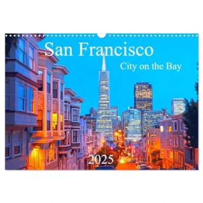 Abbildung von San Francisco City on the Bay (Wandkalender 2025 DIN A3 quer), CALVENDO Monatskalender