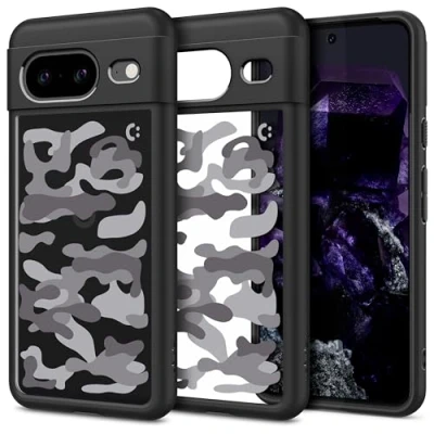 Abbildung von Spigen Ultra Hybrid Matte Black Hülle Kompatibel mit Google Pixel 8 Military Camo