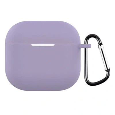 Abbildung von CoverKingz Hülle kompatibel mit AirPods 4 Silikon Schutzhülle Cover Case Tasche Lila