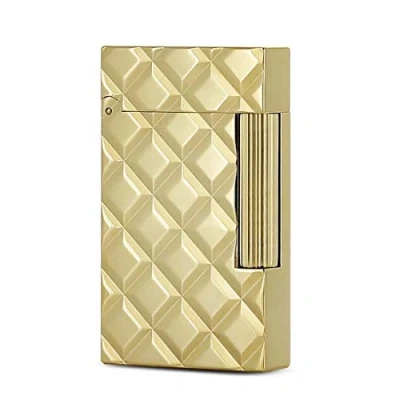 Abbildung von S.T. Dupont Feuerzeug Ligne 2 Slim gesteppt gelbgold