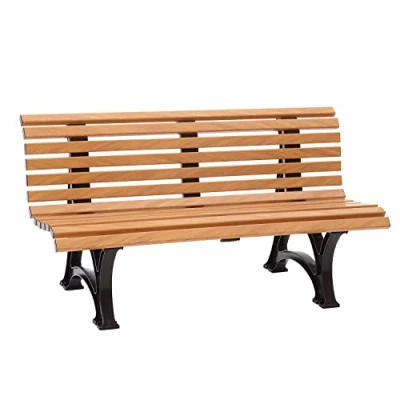 Abbildung von Blome Gartenbank HELGOLAND (1 St), 3 sitzer 150cm, Kunststoff Holzoptik, wetterfest