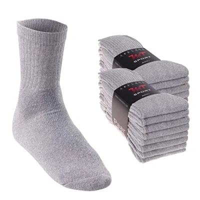 Abbildung von MT Damen und Herren Sport Freizeitsocken (16 Paar) Tennissocken Sportgrau 35 38
