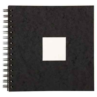 Abbildung von Clairefontaine 96063C Reisealbum mit Doppelspirale Aquarellpapier Feinkörnig, 20 x cm, 25 Blatt, 300 g Packung, weiß