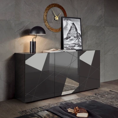 Abbildung von INOSIGN Sideboard &quot;Vittoria&quot;, Breite 181 cm, Front mit Siebdruck und Spiegel