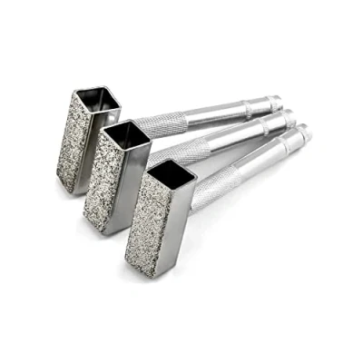 Abbildung von QWORK® 3 Stück Schleifstein Abrichter, Diamant Schleifscheibenabrichter zum Schleifen von Entgratungsscheiben, 45 x 15 mm Kopf