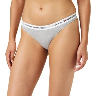 Abbildung von Tommy Hilfiger Damen Thong String, Grau (Grey Heather BC05 004), S