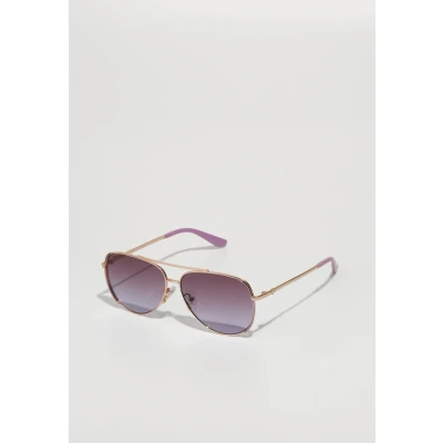 Abbildung von Guess Damen GU00193 59F Gläser SONNENBRILLEN Metall Beige Braun Pilot Normal