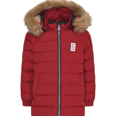 Abbildung von Lego Wear Mädchen Winterjacke mit Fake Fell 3.000 Wassersäule Atmungsaktiv Lwjenni 700 Jacke, 368, 86 EU