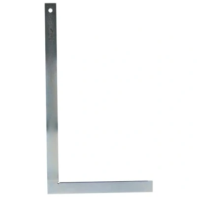 Abbildung von Dönges Profi Schlosserwinkel ohne Anschlag, 500 x 280 mm, rostfrei &amp; verzinkt aus Stahl Für genaues Arbeiten im Metallbau, Werkstattbereich 90 Grad Winkel mit Anschlagwinkel Metall