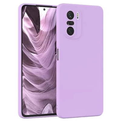 Abbildung von EAZY Case Silikonhülle für Xiaomi Mi 11i Hülle Silikon Lila weich stoßfeste Handyhülle Schutzhülle mit Kameraschutz Dünn Premium Schutz Cover TPU Phone Bumper in Violett