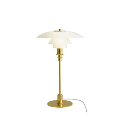 Abbildung von Louis Poulsen PH 3/2 Tischlampe Messing weiß