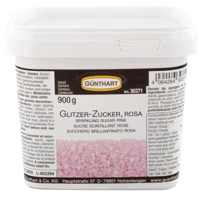 Abbildung von 1 St. Streudekor, Glitzer Zucker rosa 900 g