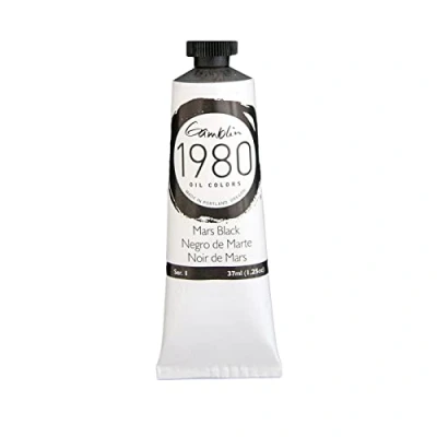Abbildung von Gamblin 1980 Oelfarbe Marsschwarz 37 ml