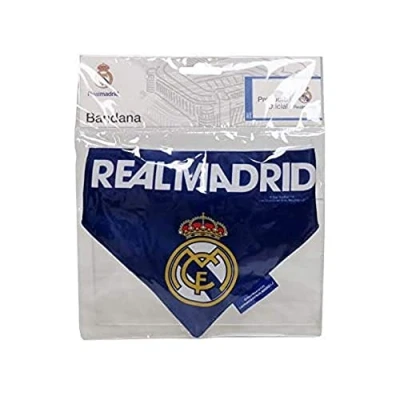 Abbildung von Real Madrid CF Bandana für Haustiere, Hund und Katze, Einheitsgröße, verstellbar, blau, offizielles Lizenzprodukt (CyP Brands)