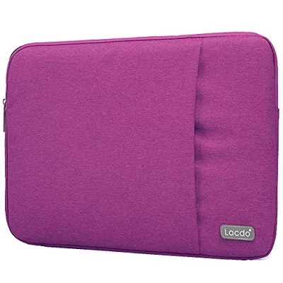 Abbildung von Lacdo Laptoptasche Schutzhülle für 14 Zoll Neu MacBook Pro M4/M3/M2/M1 Chips Max A3112 A3401 A3185 A2918 A2992 A2779 2024 2021, 13.8 Surface Laptop 7th, 13.5&quot; 6 5 4 3, Lila