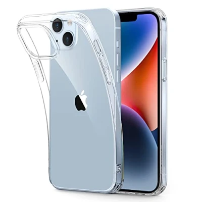 Abbildung von ESR für iPhone 14 Hülle und 13 Hülle, Klare stoßfeste dünne Silikon case, vergilbungsbeständige transparente TPU Handyhülle schutzhülle, Project Zero Serie, Klar