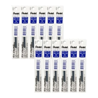 Abbildung von Pentel LRN4 Nachfüllmine für EnerGel Tintenroller 0,4 mm blau, 12 Stück