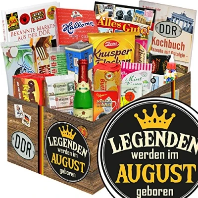 Abbildung von Legenden August/DDR Set Süßigkeiten/August Geschenk
