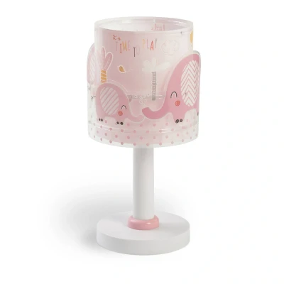 Abbildung von Dalber Kinder Tischlampe Nachttischlampe kinderzimmer Little Elephant Elefant Tiere Rose, 61331s, E14