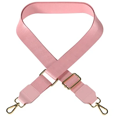 Abbildung von EAZY CASE Verstellbarer Taschengurt, Ersatz Schultergurt für Handtaschen, Schulterriemen Umhängetaschen, breiter Taschenriemen Taschen und Tragetaschen, DIY Taschenband, Rosa