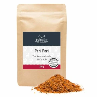 Abbildung von Peri BBQ Rub Premium Grillgewürz, Trockenmarinade perfekt für Spare Ribs und Geflügel scharf &amp; aromatisch 250g Pfefferdieb®