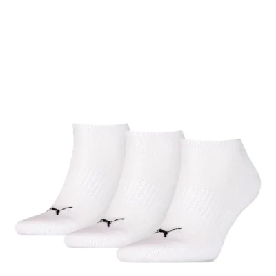 Abbildung von Licence Puma Unisex Cushioned Sneaker Socken 3er Pack Schuhe White Größe: 35 38
