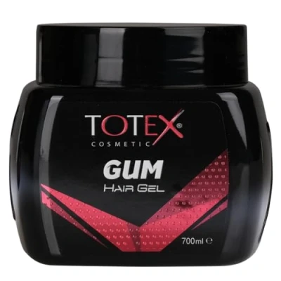 Abbildung von Totex Haarstyling GumGel Gummy Ultra Strong Edge Control Red Gel für Männer Frauen Afro Haar Flechten 700ml