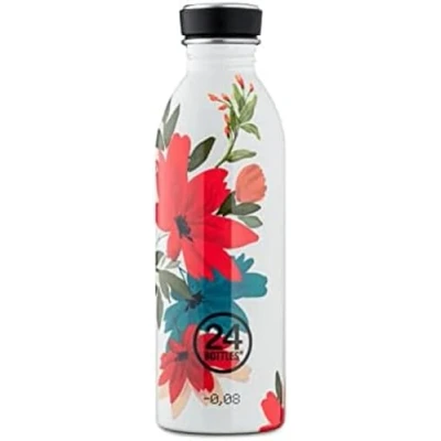 Abbildung von 24 Bottles Urban Bottle Wasserflasche 963.9 g/481.9 g/226.8 g, 100% auslaufsicherer Deckel, ultraleichte Wasserflaschen, aus Edelstahl, italienisches Design