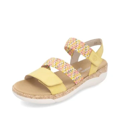 Abbildung von Remonte Riemchen Keilsandalette, Damen, Größe: 39, Bunt Schuhe