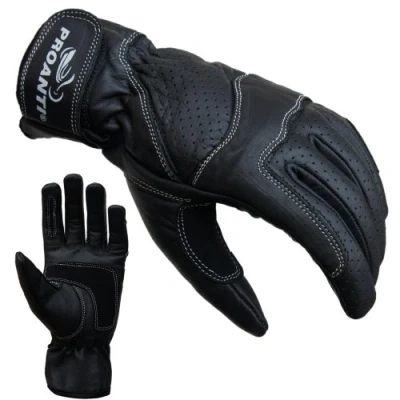 Abbildung von PROANTI Motorradhandschuhe, Damen Leder Handschuhe