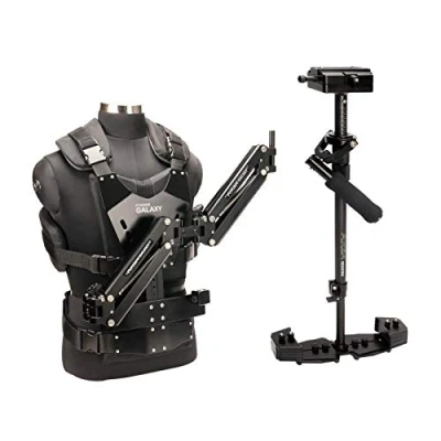 Abbildung von Flycam Galaxy Dual Arm &amp; Steadycam Weste mit redking Videokamerastabilisator Professionelles Stabilisierungssystem bietet Komfort Entlastung (FLCM GLXY RK)